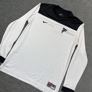 Atlanta Falcons Nike Team Dri-fit Shirt  Men's Medium‎ Logo Long Sleeve NFL